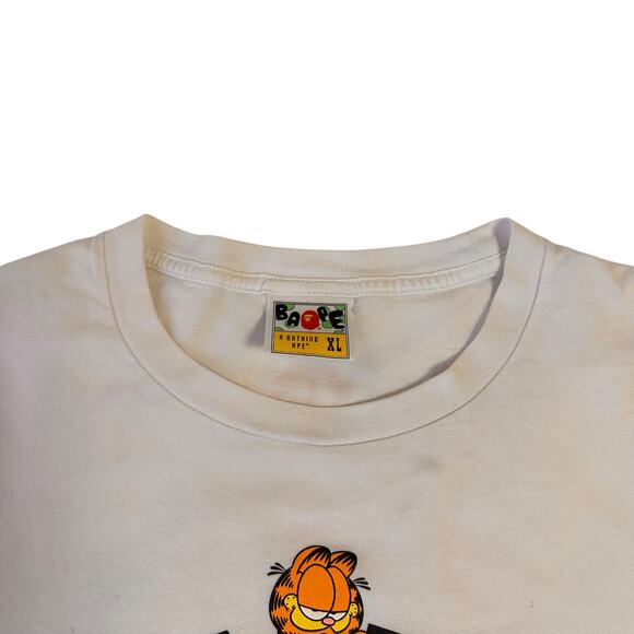 XL Bape x Garfield College Logo Tee - Picture 5 of 5